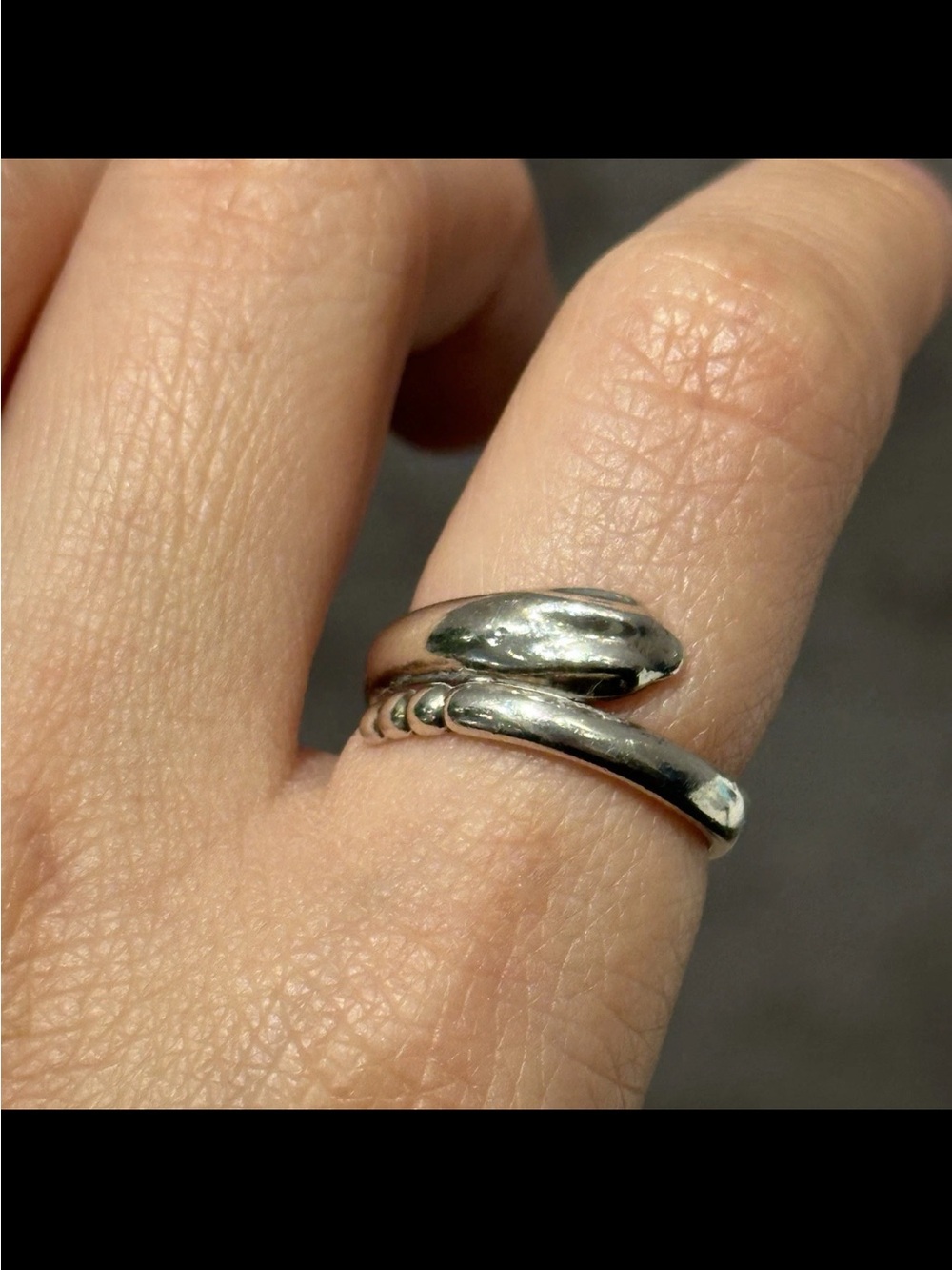 Tiffany & Co.  Elsa Peretti Snake Ring Sterling Silver 925 Size 5.25